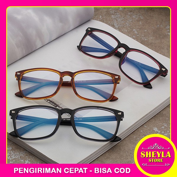 Kacamata Anti UV Radiasi Fashion Optik Sunglasses Wanita Frame Pria Kekinian Korea Murah / TV-59