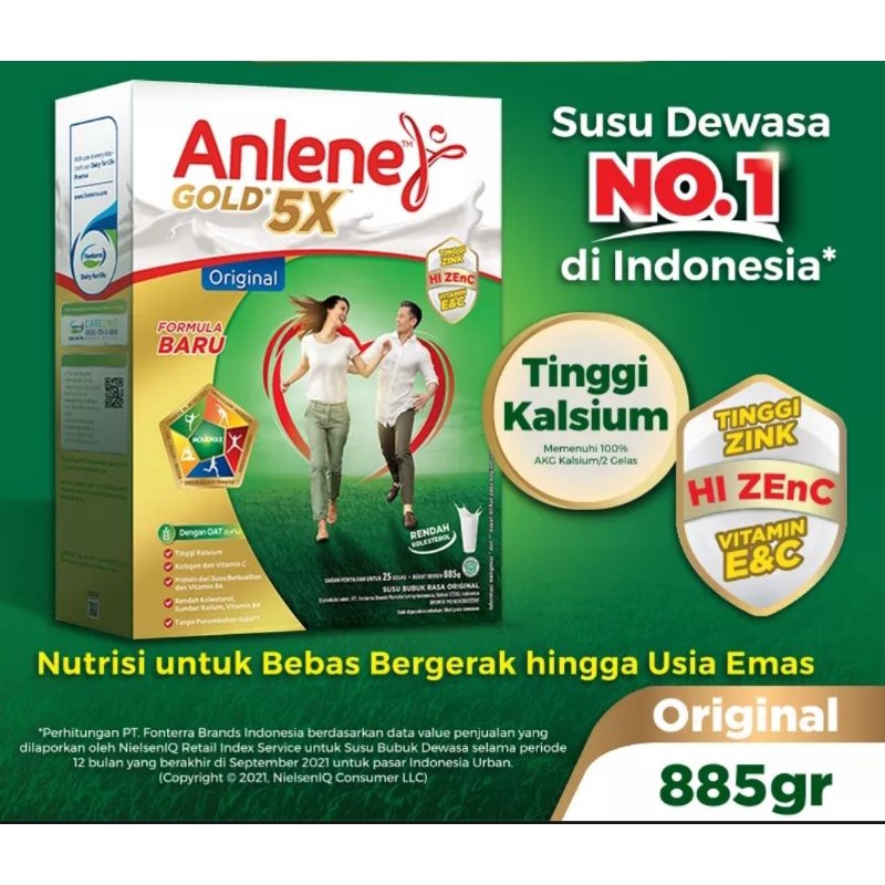 

Susu ANLENE GOLD 5x 885 gr (COKLAT / ORIGINAL)