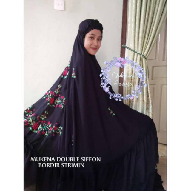 Mukena sulam strimin