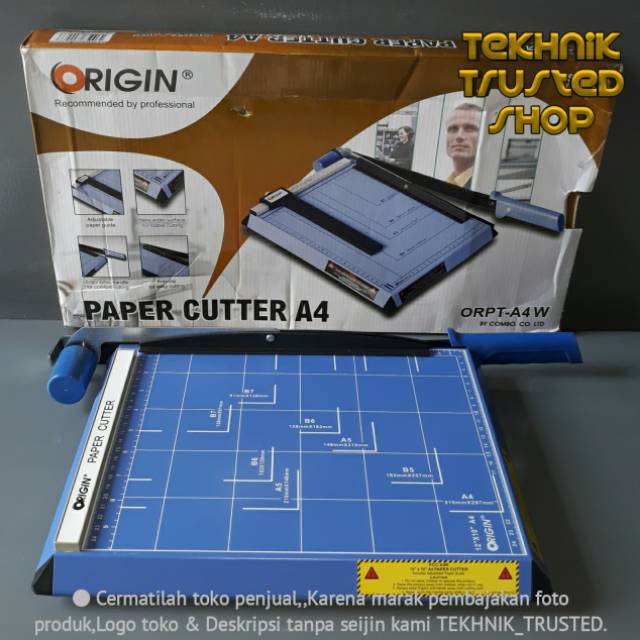 

Paper cutter A4 A4R mesin alat potong kertas manual ORIGIN