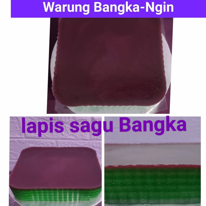 

BISA COD kue lapis sagu Bangka - putihhijaumerah