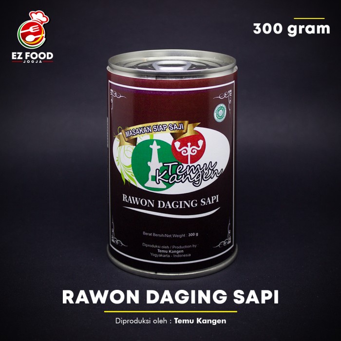 Jual Jual Rawon Daging Sapi Temu Kangen Makanan Kaleng Ez Food Jogja