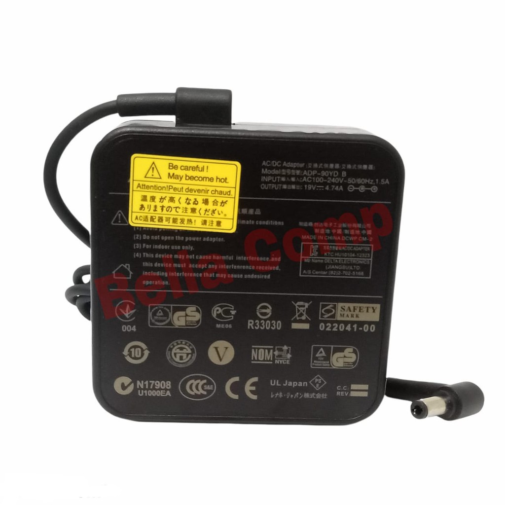ADAPTOR CHARGER LAPTOP ASUS 19V 4.74A Compatibble A43 A42 K43 N46 X550 N56 X43 K45 K52J K53E K53T