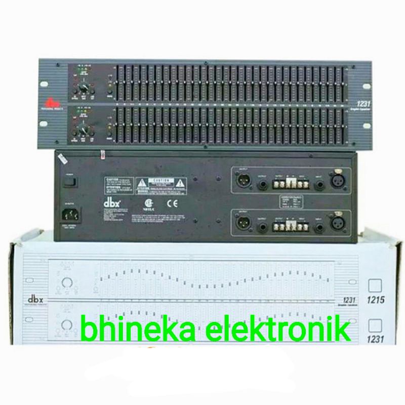 Equalizer DBX 1231 equalizer DBX1231 2 X 31 channel