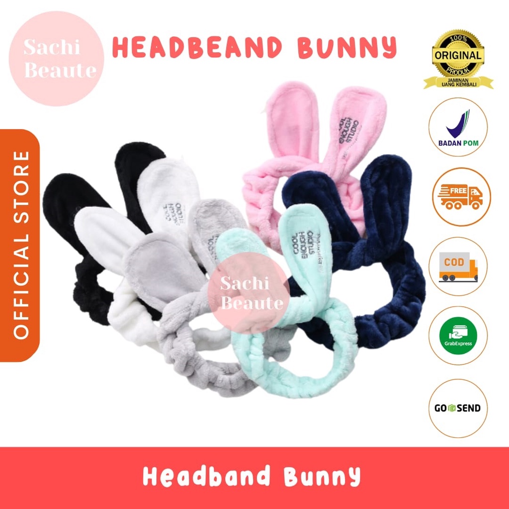 HEADBAND BUNNY / BANDO SKINCARE / BANDO KELINCI