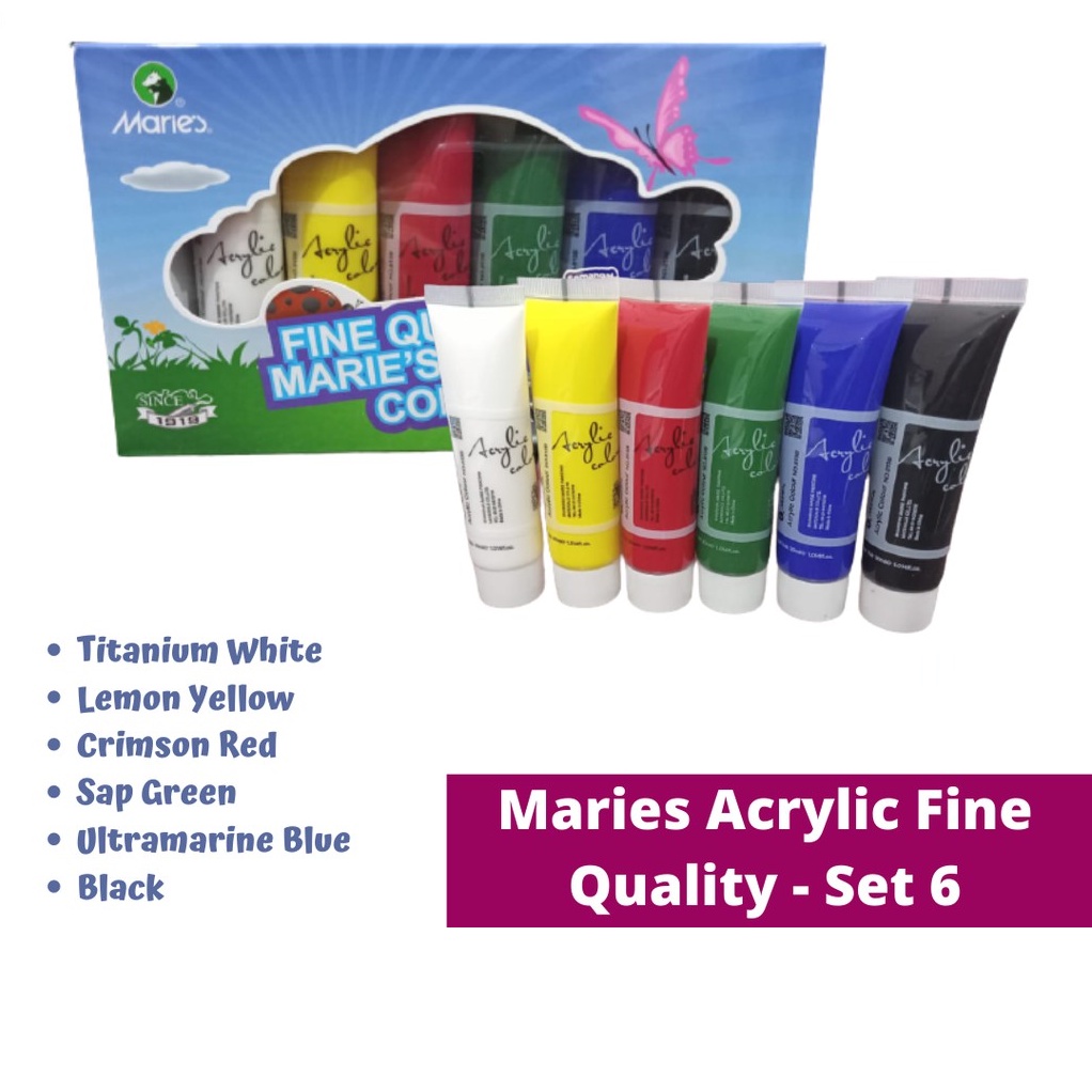 

Cat Acrylic Akrilik Maries 6 Warna 81306B 30 ml