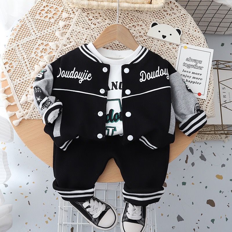 PROMO - SETELAN 3IN1 ANAK MOTIF BASEBALL - PAKAIAN ANAK LAKILAKI DAN PEREMPUAN 6-10BLN 1-5THN - BAHAN BAJU KATUN FLACEE BABYTERRY - ADEM DAN NYAMAN SAAT DIPAKAI BUAH HATI - BISA DIPAKAI UNTUK BEPERGIAN KE TEMPAT MUSIM DINGIIN KARNA BAHAN TEBAL DAN HANGAT