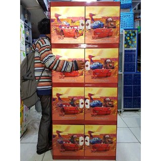  Lemari  plastik  lemari  pakaian sesame  street  4 Shopee 