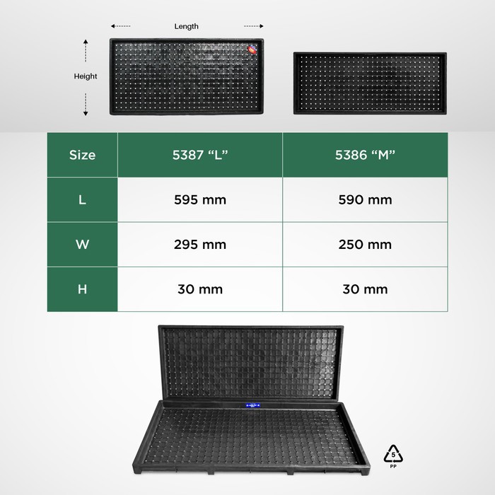 GROSIR Tray semai padi tray semai microgreen wheat grass size L 5387H