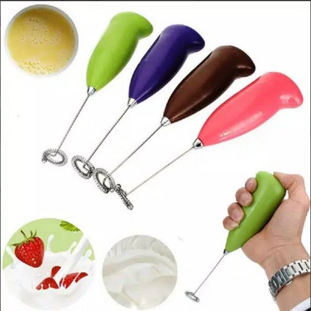 Mini Hand Mixer Portable Pengocok Telur Kopi Otomatis Kopi Susu Elektrik Milk Frother Foamer jnp