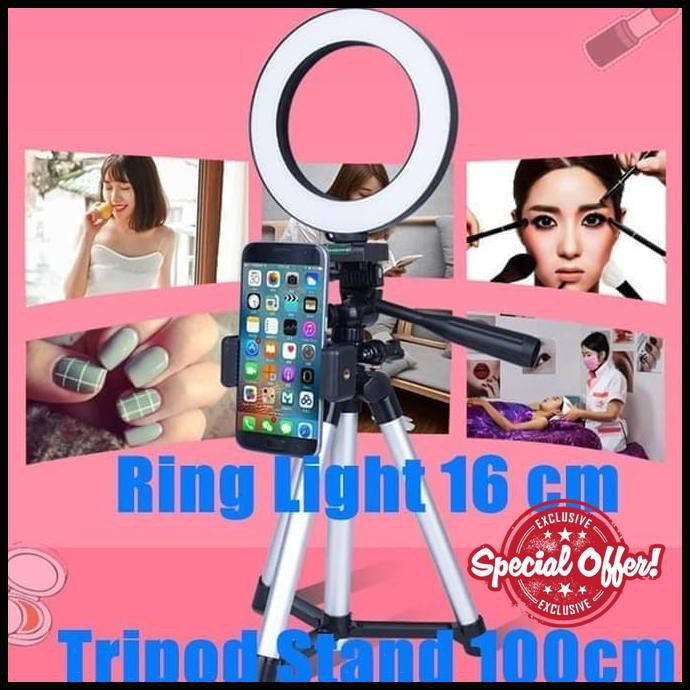 Jual Ring Light Cm Tripod Stand M Selfie Siaran Langsung Ready