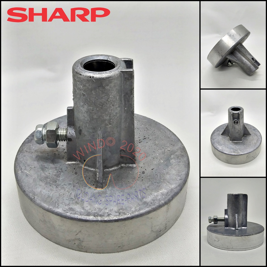 PULLY MOTOR DINAMO SPIN PENGERING SHARP 12MM - 10MM | PULI / PULEY TIANG AS SAMBUNGAN KE TABUNG