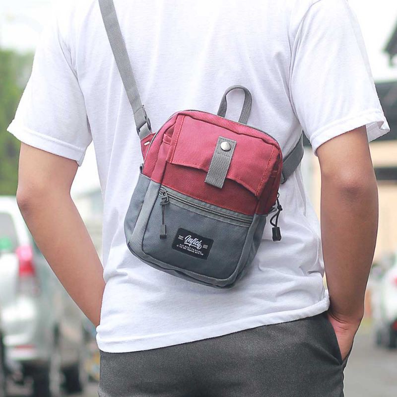 Tas salempang pria keren Simple distro selempang mini bahan premium original