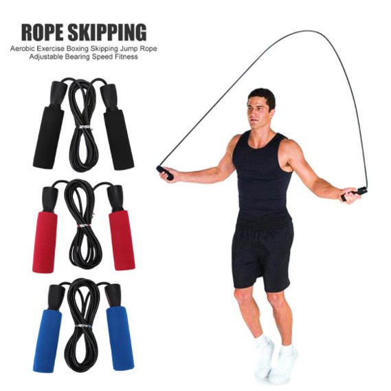 INDOMINI R488 Tali Skipping Jumping Rope Skipping Rope Colorful / Skipping Speed Rope Lompat Tali Jump Rope FITCOACH Sederhana Berkualitas