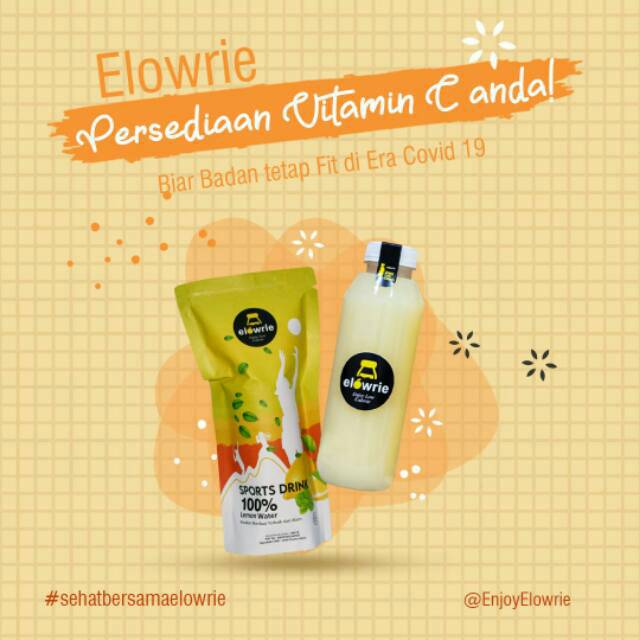 

Elowrie 500ml / Minuman Sari Jeruk Lemon Murni 500ml / Sari Lemon / Minuman Diet / Lemonade