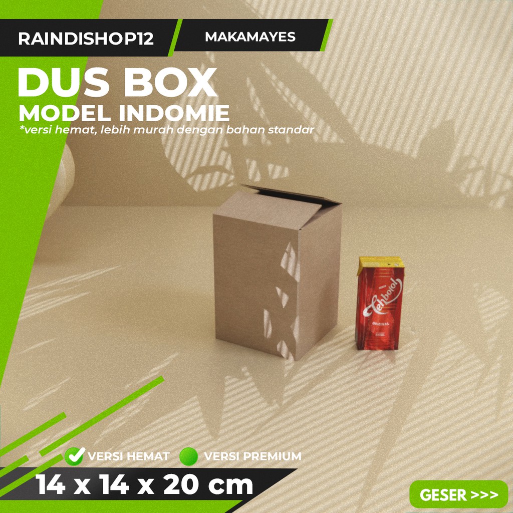 

BOX 14 X 14 X 20 CM KARDUS KOTAK KEMASAN PACKAGING KADO POLOS