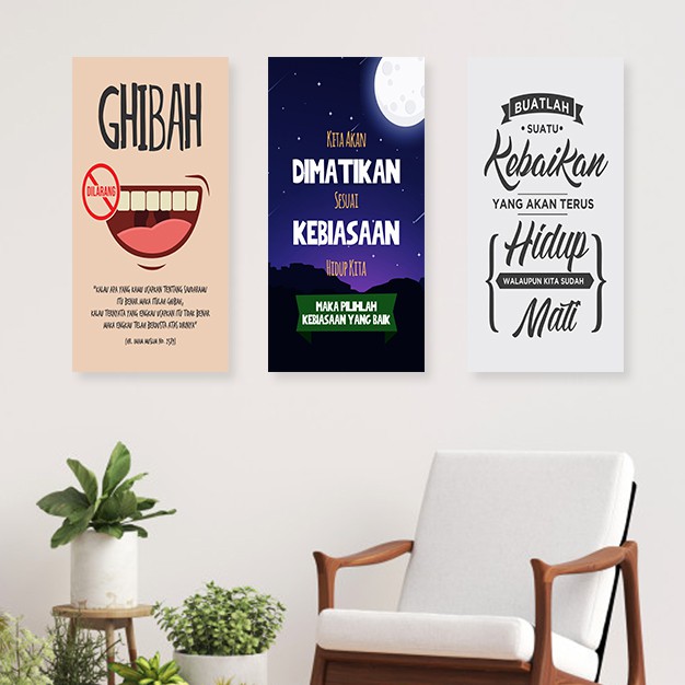 Kamilastorindo Dekorasi Rumah Poster Kayu Hiasan Pajangan Dinding Islamic Quotes  Project5 1530