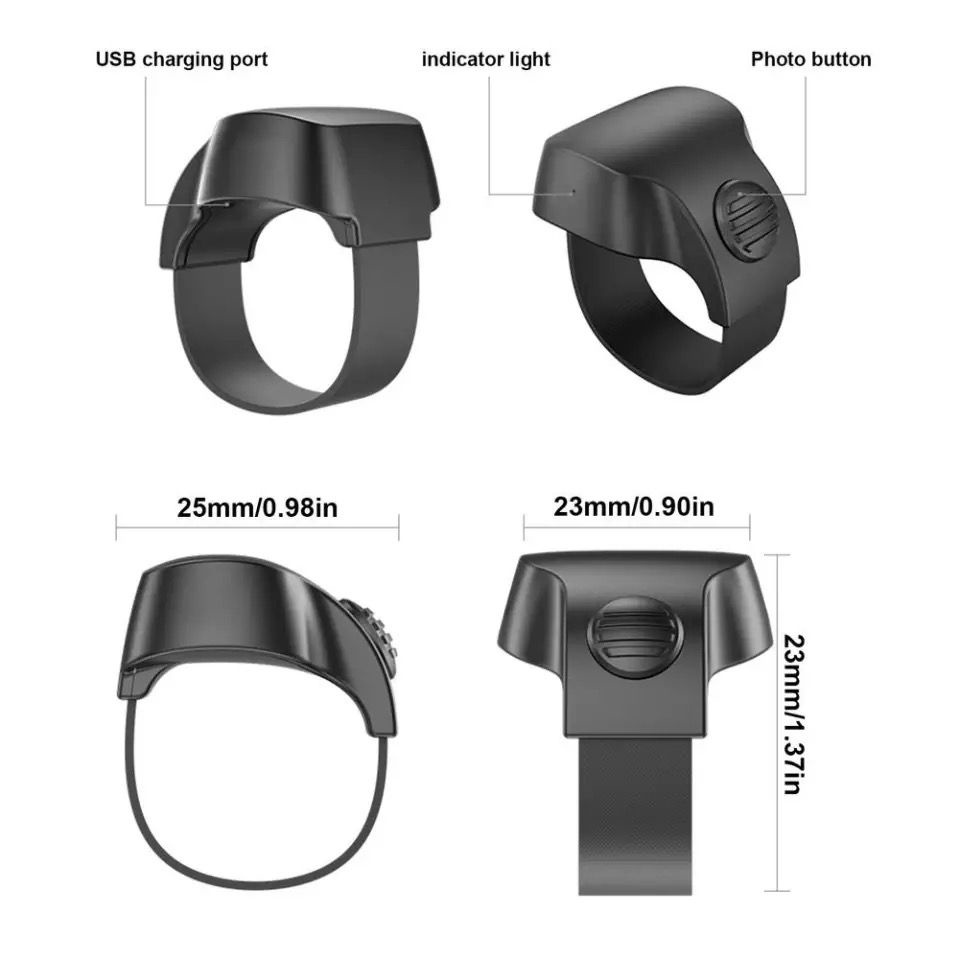 [RO ACC] NVN-BR3 RING BLUETOOTH REMOTE SHUTTER WITH RE-CHARGING