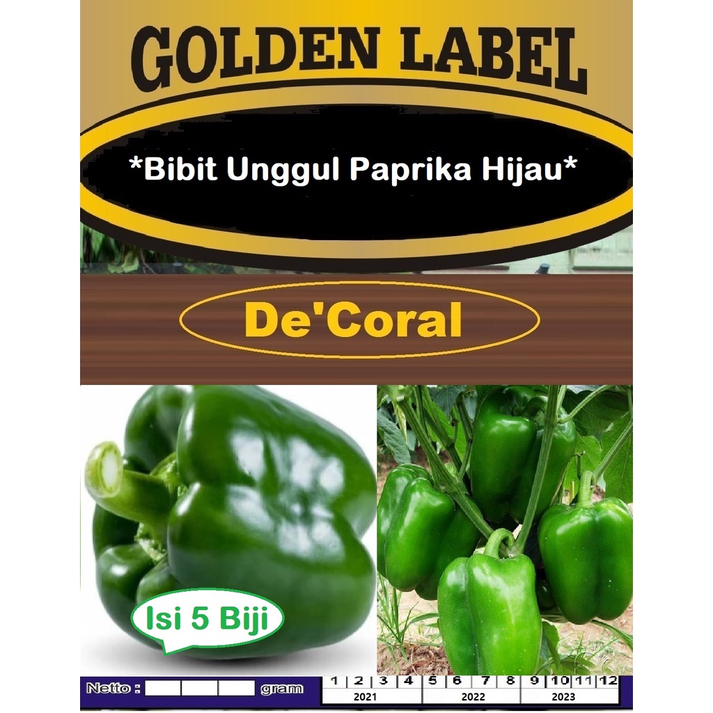 Bibit Unggul Paprika Hijau | Benih Paprika Hijau | Bibit Paprika Hijau