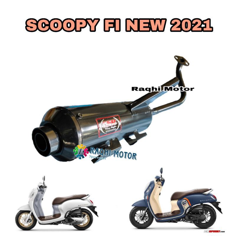 KNALPOT STANDAR RACING BOBOKAN HONDA SCOOPY FI 2021