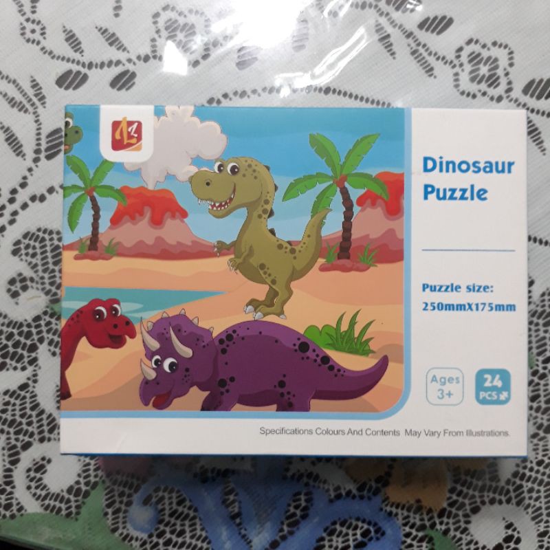 puzzle dinosaur and zoo