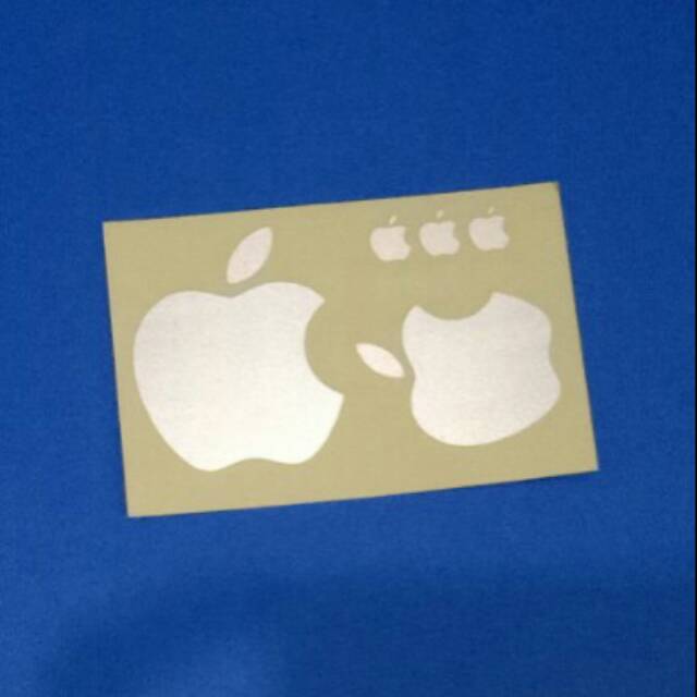 

Stiker logo apple tiga ukuran