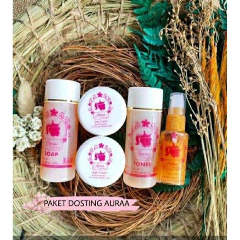 Paket Dosting Aura Skincare Original 100% promo FREE kapas