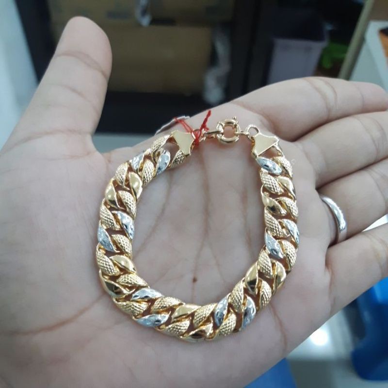 Gelang rantai emas sisik naga