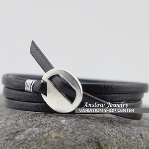 Gelang Leather Kulit Colorful Anslow Jewelry Simple Hot 2017