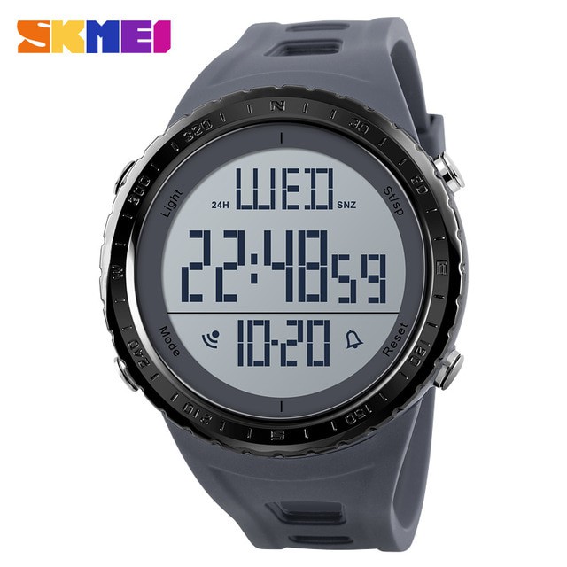 Jam Tangan Pria Sport Original SKMEI 1310 Water Resist Suunto - GREY