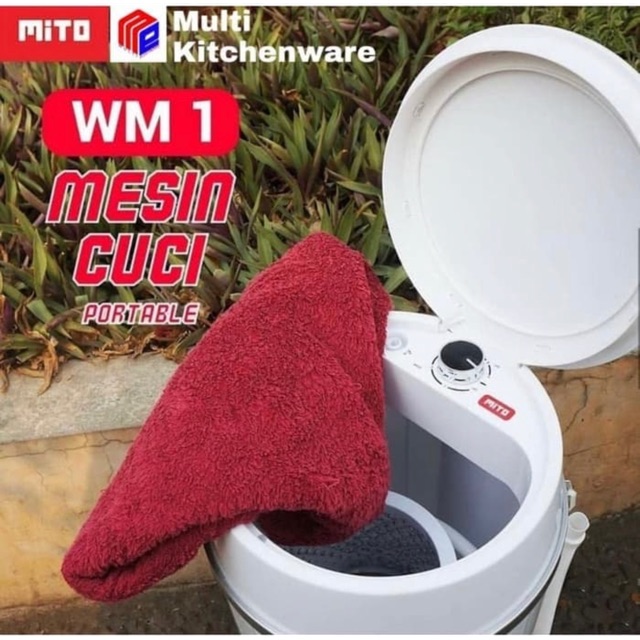 MESIN CUCI PORTABLE MITO WM1- MESIN CUCI MINI PORTABLE 3,5KG