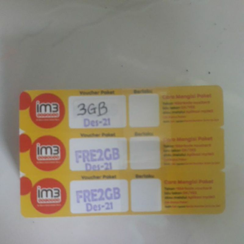 Voucher im3 (2gb+1gb)