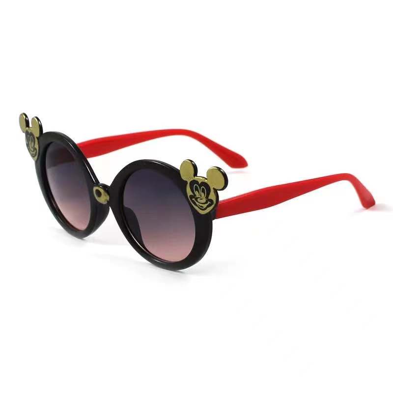 (Rowling)Kacamata Anak NewTrend/Fashion Anak Unisex Terbaru Mickey Mouse High Quality Import-Ka-75 Hitam/merah