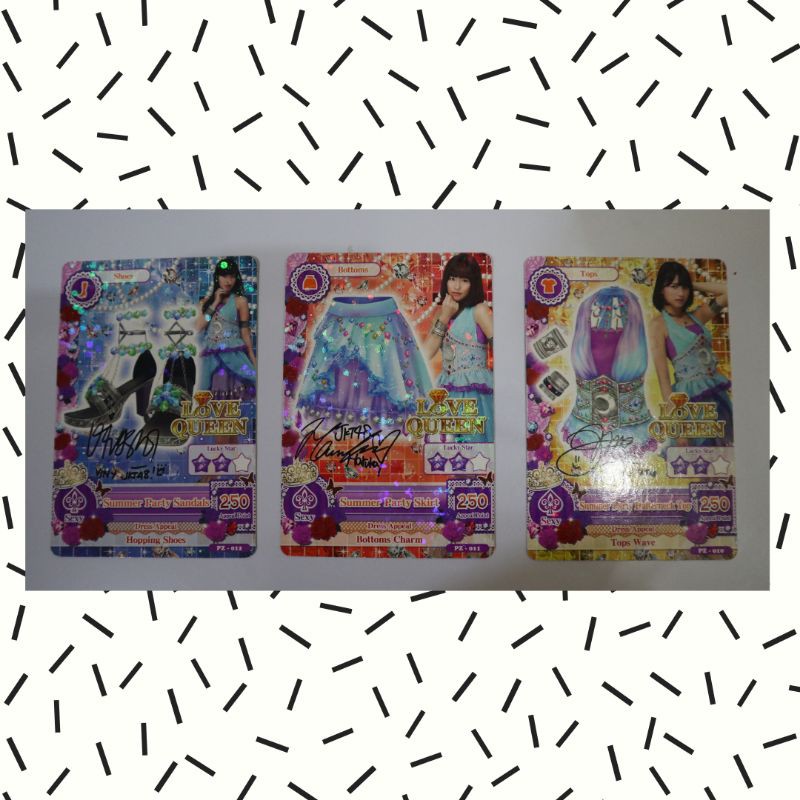 kartu Aikatsu fanbook summer party set