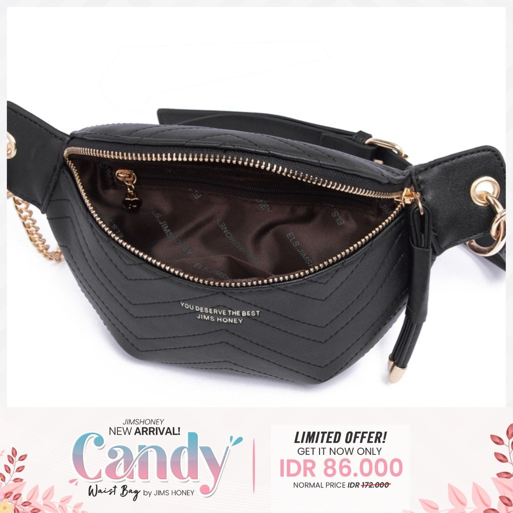 Jims Honey Candy Waist Bag Tas Pinggang Sling Murah Fashion Cewek Wanita Korea Remaja Jimshoney JH