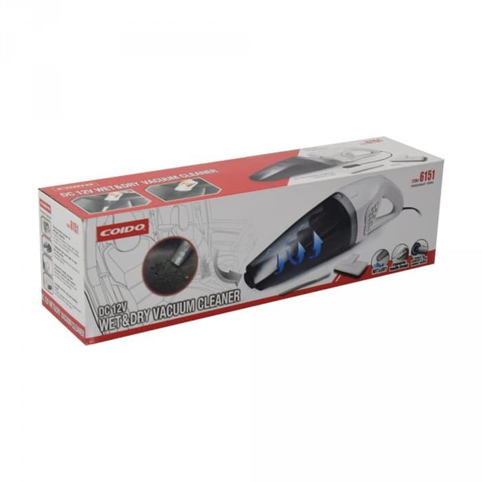 Coido Vacum Cleaner Wet & Dry Car | Penghisab Debu Mobil  6151