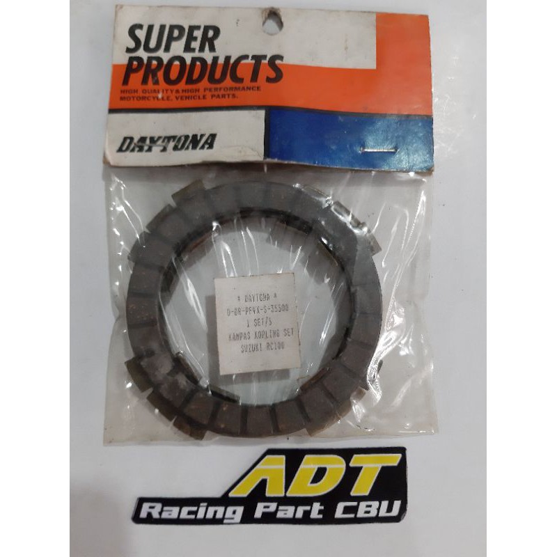 kampas kopling daytona suzuki crystal rc 100 bravo