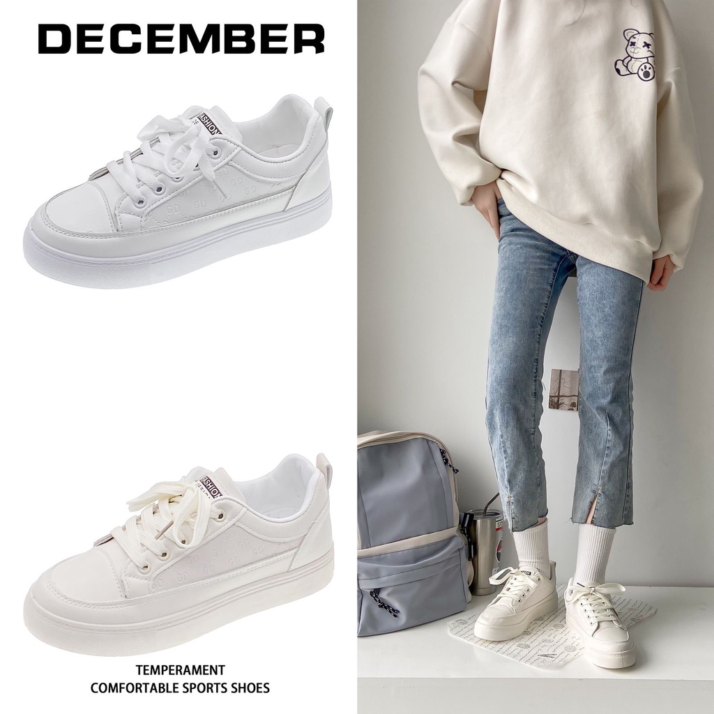 [GROSIR][COD] SEVEN_DAY SEPATU SNEAKERS PUTIH WANITA KOREA IMPORT CASUAL SHOES PUTIH H-616