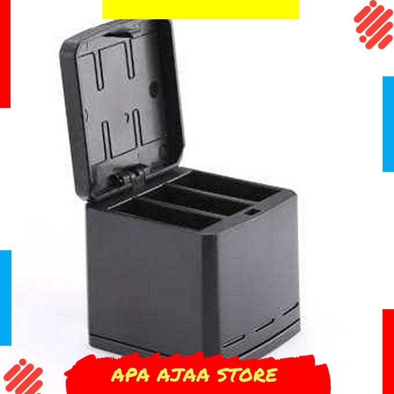 Hot Promo ! TELESIN Charger Baterai 3 Slot Storage Box for GoPro Hero 5/6/7