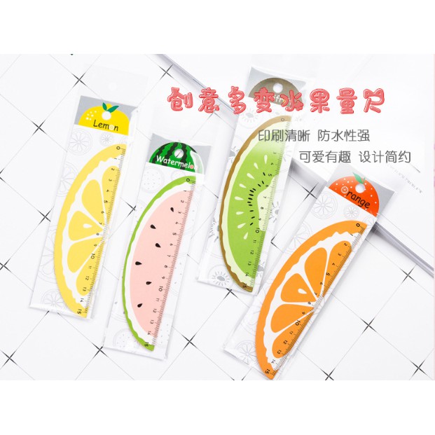 

J2 - Penggaris Fresh fruit / Ruler Buah Buahan 15 cm
