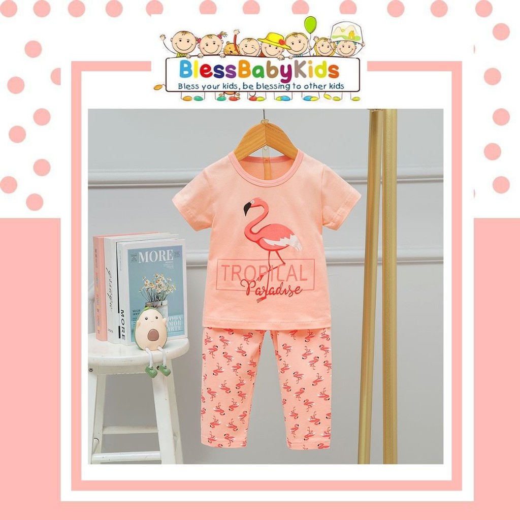 Baju Tidur Anak Flamingo / Piyama Flamingo
