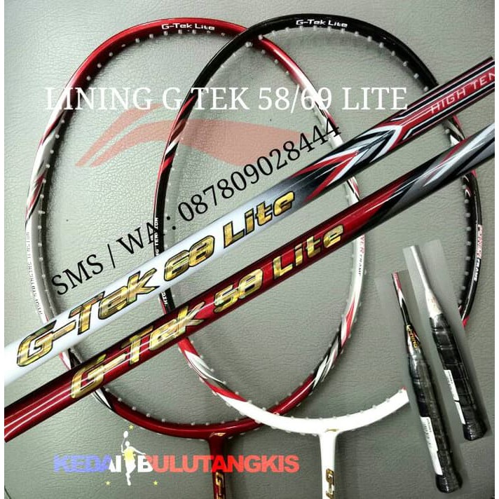 Produk berkualitas RAKET LINING G TEK 58/ 69 LITE ORIGINAL