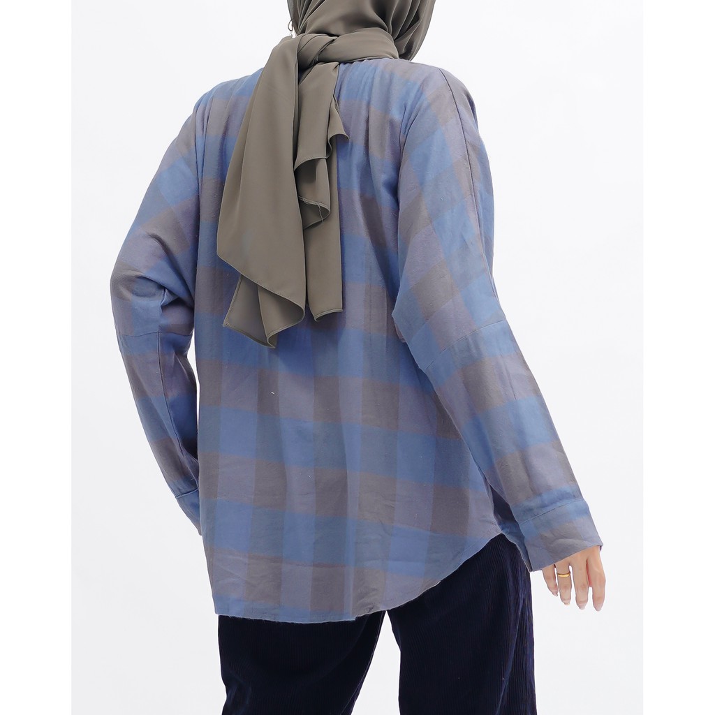 KEMEJA BOYFRIEND KOREA OVERSIZE OMBRE FLANEL PREMIUM SHIRT B341-Motif 31