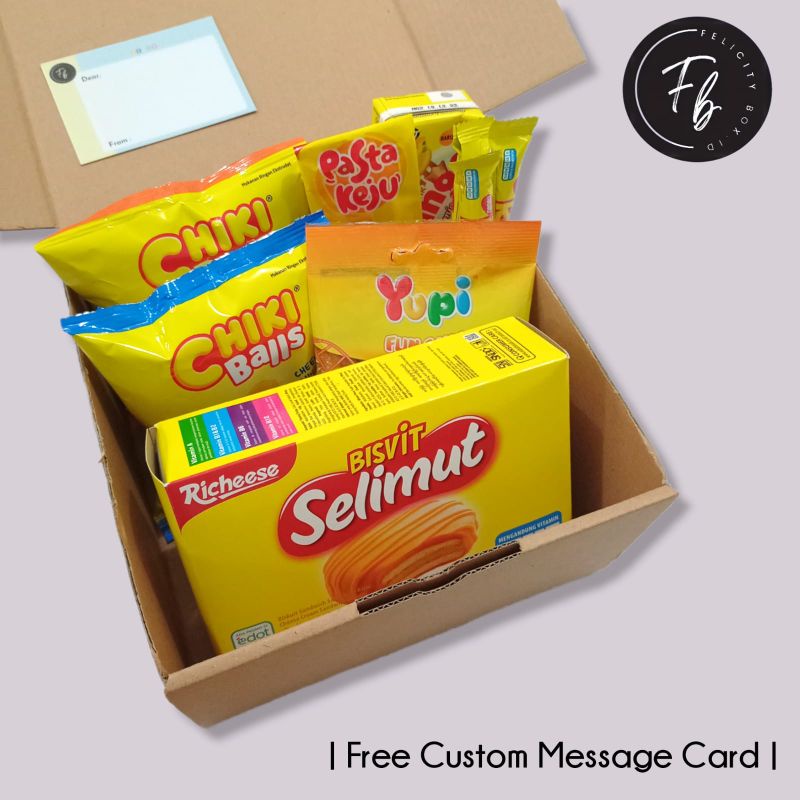 

[ KUNING ] SNACKBOX / GIFTBOX / HADIAH ULANG TAHUN / WISUDA