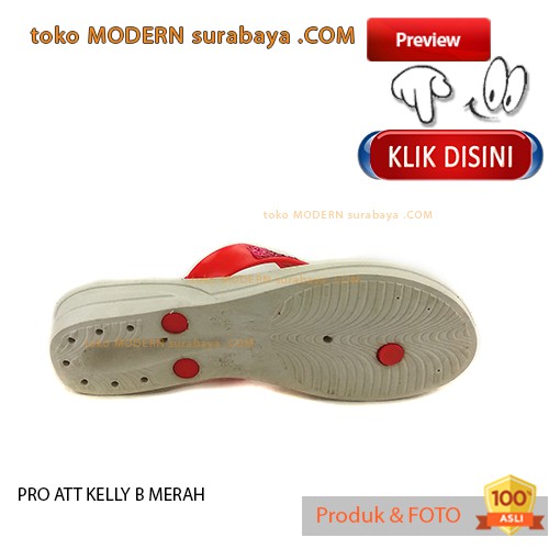 PRO ATT KELLY B MERAH sendal wanita jepit karet casual flip flop