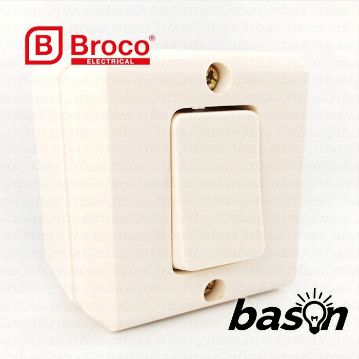 BROCO 16210 New Gee Single Switch Outbow - Saklar Tunggal