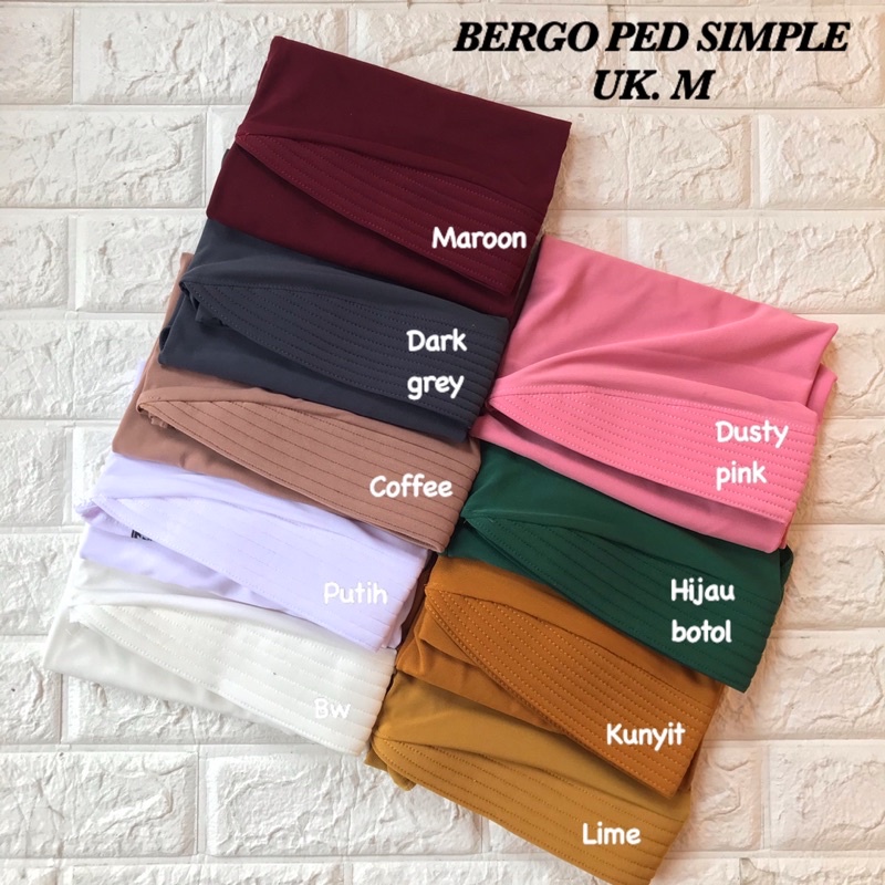 HIJAB PED SIMPLE PINGUIN JERSEY STELLA SUPER/ HIJAB JILBAB BERGO MURAH