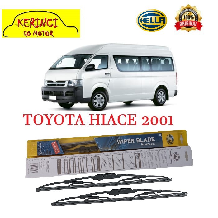 WIPER TOYOTA HIACE 2001 HELLA PREMIUM 17&quot; &amp; 17&quot; SEPASANG WIPER HELLA