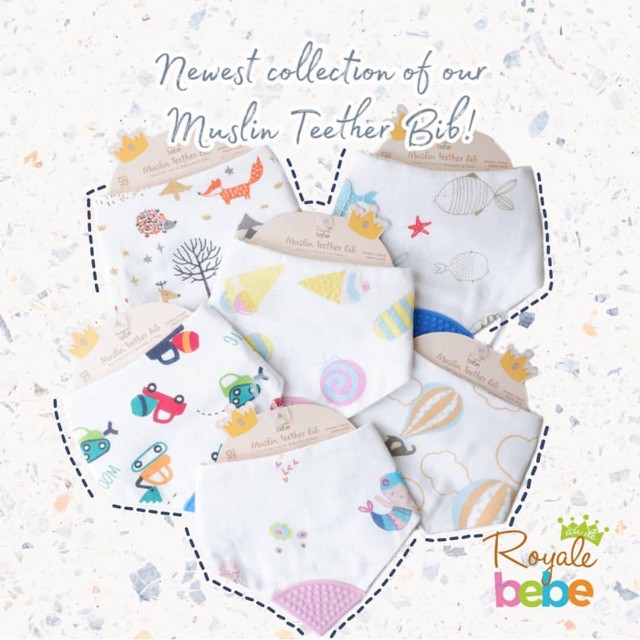 Royale bebe Muslin Teether Bib