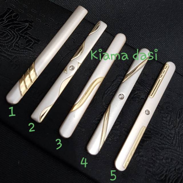 Jepit dasi Gold moza utk dasi 3inch